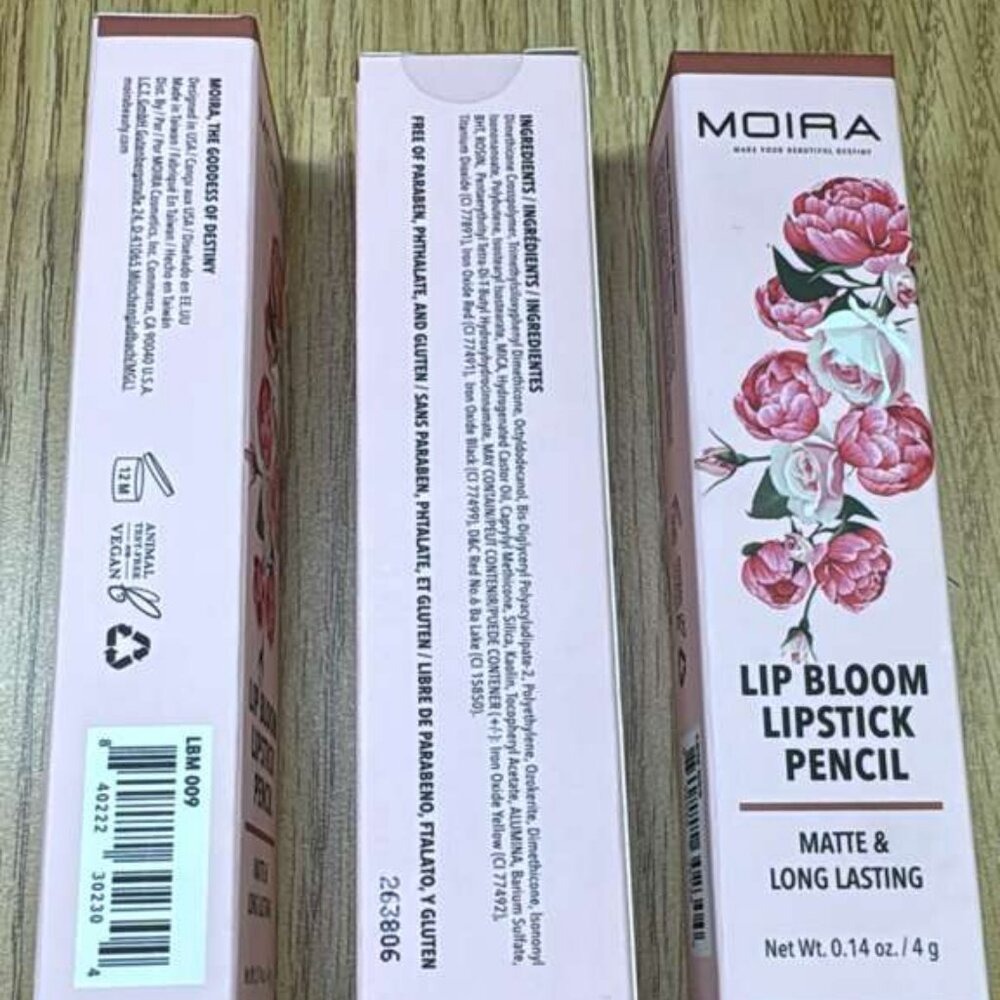 MOIRA Lip Bloom Lipstick Pencil LBM 009 | Matte Finish | Long-Lasting Wear